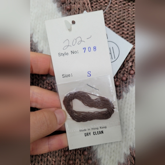 NANNELL Handknitt Sweater 80s - Picture 5 of 7